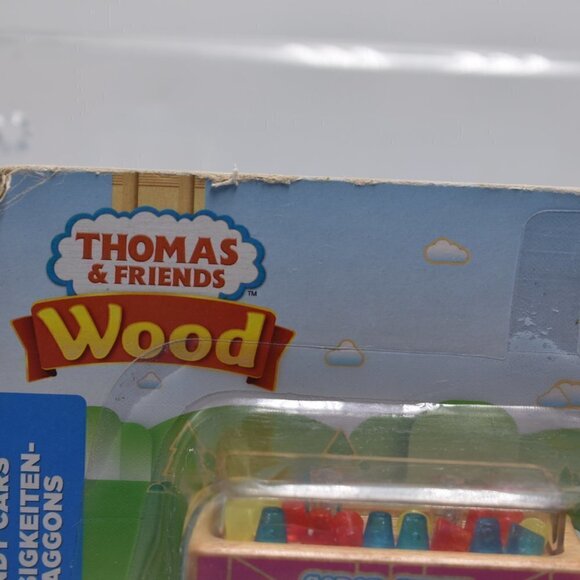Thomas & Friends Real Wood Candy Cars Sodor Sweet Shoppe CARAMEL N GUMDROP 2018 - Picture 2 of 13